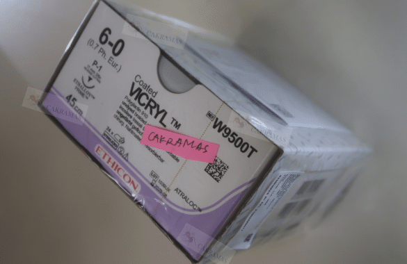 W9500T Vicryl 6-0 CT BRD UD 45CM 6‐0 S/A P‐1 PRM