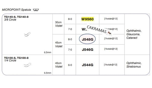 VICRYL 8-0 ETHICON ABSORBABLE